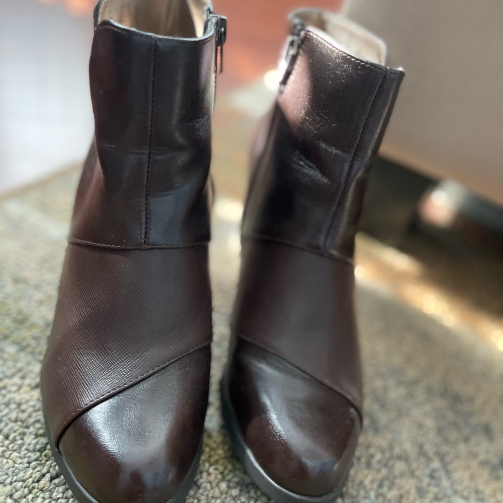 Velocity Dark Brown Ankle Booties